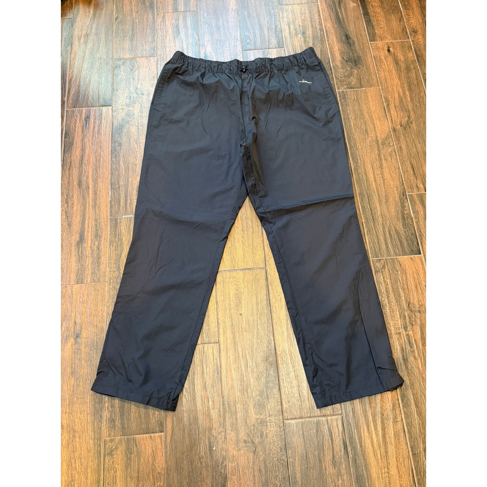Paradox Mens Black Lightweight Waterproof Rain Pants Zip Ankle‎ Size XL